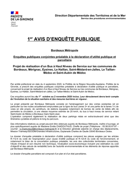 Avis D'enquête 1