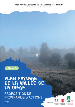 Plan Paysage De La Vallée De La Diège Proposition De Programme D’Actions