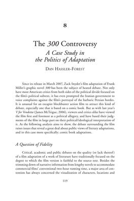 The 300 Controversy a Case Study in the Politics of Adaptation