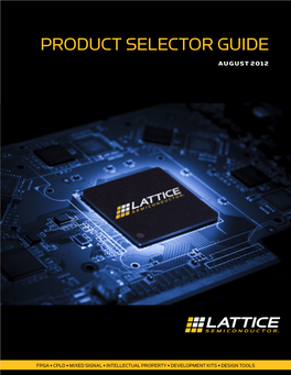 Product Selector Guide August 2012
