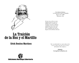 La Traición De La Hoz Y El Martillo