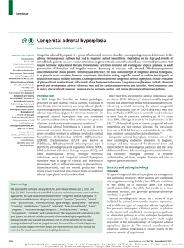 Congenital Adrenal Hyperplasia