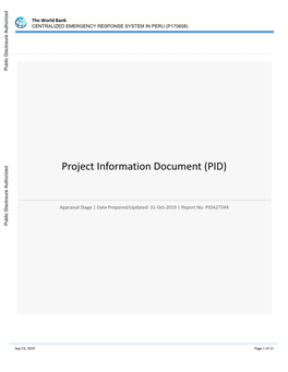 World Bank Document