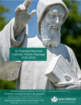 St Charbel Maronite Catholic Parish Package 2021-2022