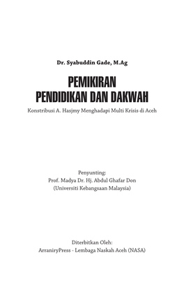 PEMIKIRAN PENDIDIKAN DAN DAKWAH Konstribusi A