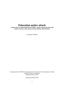 Education Under Attack