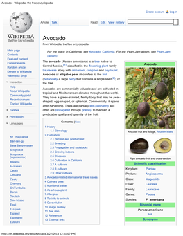 Avocado - Wikipedia, the Free Encyclopedia