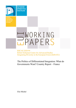 EUI RSCAS Working Paper 2020