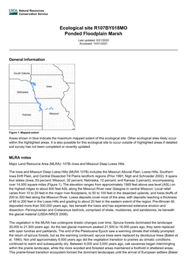 Ecological Site R107BY018MO Ponded Floodplain Marsh