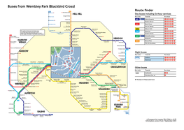 Buses from Wembley Park (Blackbird Cross)