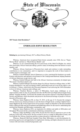 Enrolled Joint Resolution