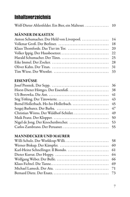 Inhaltsverzeichnis Wolf-Dieter Ahlenfelder
