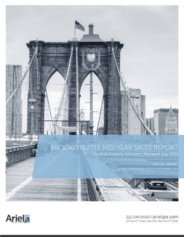 Brooklyn 2015 Mid-Year Sales Report by Ariel Property Advisors | Released July 2015