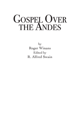 Gospel Over Gospel Over the Andes the Andes