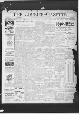 Courier Gazette Tuesday, August 13 1895