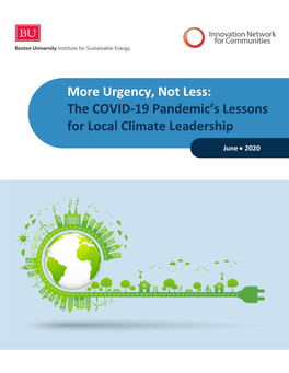 The COVID-19 Pandemic's Lessons for Local