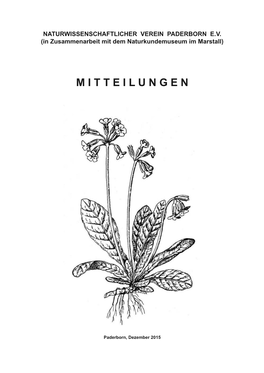 Mitteilungen 2015