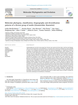 Molecular Phylogenetics and Evolution 162 (2021) 107198