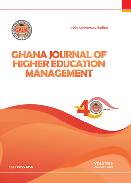 Ghana Journal of Higher Education Management