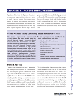 De V Elopment, Design & Access Plan CHAPTER 3 ACCESS