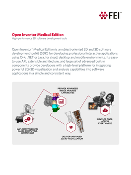 Open Inventor Medical Edition High-Performance 3D Software Development Tools