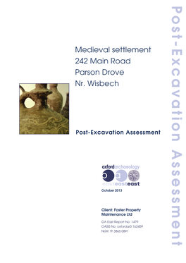 Post-Excavation Assessment