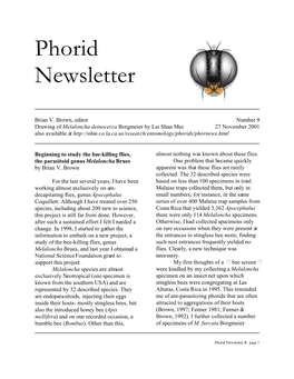 Phorid Newsletter #9