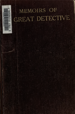 Memoirs of a Great Detective, Incidents in the Life of John