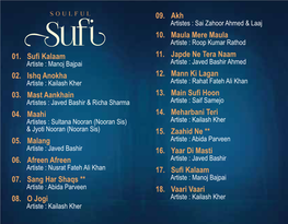 Soulful SUFI Booklet Copy