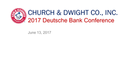 Church & Dwight Corporate