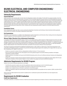 BS/MS Electrical and Computer Engineering/Electrical Engineering 1