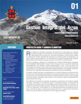 Gestión Integral Del Agua PROYECTO AGUA Y CAMBIO CLIMÁTICO