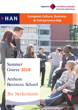 Summer Course 2018 Arnhem Business School the Netherlands