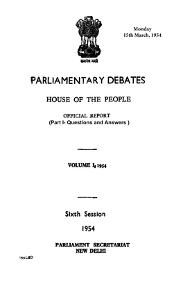 Parliamentary Debates