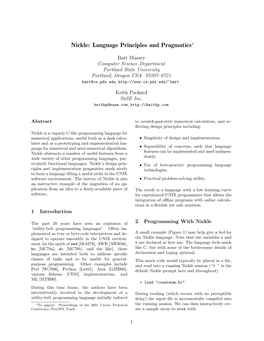 Language Principles and Pragmatics∗