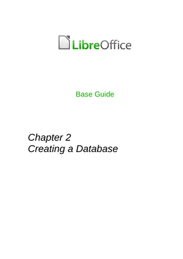 Chapter 2 Creating a Database Copyright