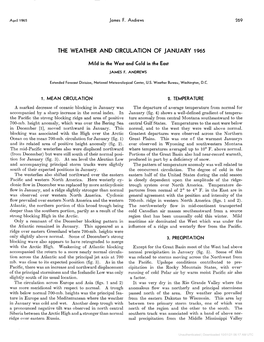 The Weather and Circulation of January 1965