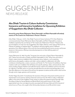 Abu Dhabi Tourism & Culture Authority Commissions Immersive