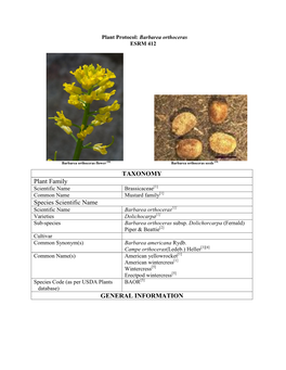 Draft Plant Propagation Protocol