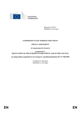 Impact Assessment on the Proposal on Safeguarding Competition in Air Transport, Repealing Regulation