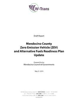 Draft Mendocino ZEV Plan-2019 Update.Pdf