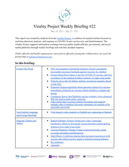 0525 Weekly Briefing