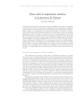 Notas Sobre La Arquitectura Románica En La Provincia De Ourense / 33