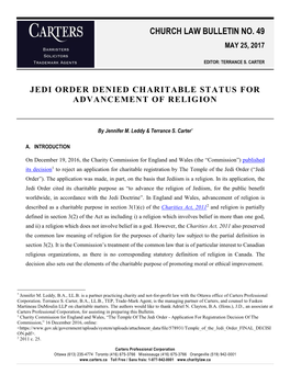 Church Law Bulletin No. 49