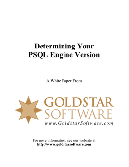 Determining Your Pervasive, Actian, PSQL Or Btrieve Engine Version