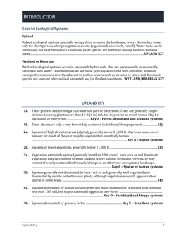 Key to Upland Ecological Systems of Colorado 2020.Pdf