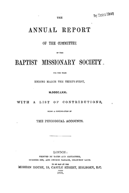 Baptist Missionary Society