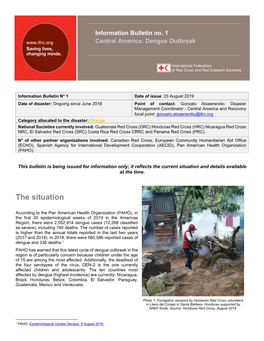 Information Bulletin No. 1 Central America: Dengue Outbreak