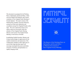 Faithful Sexuality