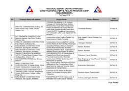 CSHP) DOLE-MIMAROPA February 2018